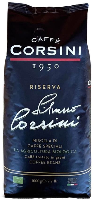 Caffè Corsini Bio Riserva – 100% Arabica Koffiebonen – Biologisch – 1 kg