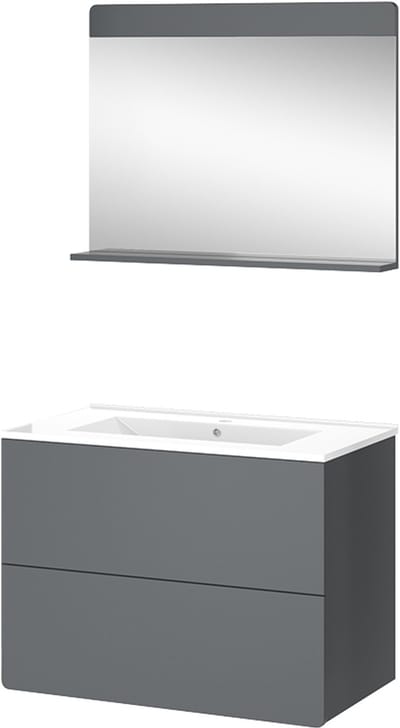 Vicco Izan Badkamermeubel set – 3 delen Grijs