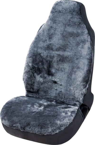 Walser Autostoelhoes Lamsvel Zoya antraciet - 1 stuk