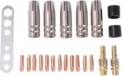 Las slijtageonderdelen - Lasaccessoires - Efficiënt lassen - 22-delige set - 0.9 mm tips - Metaal