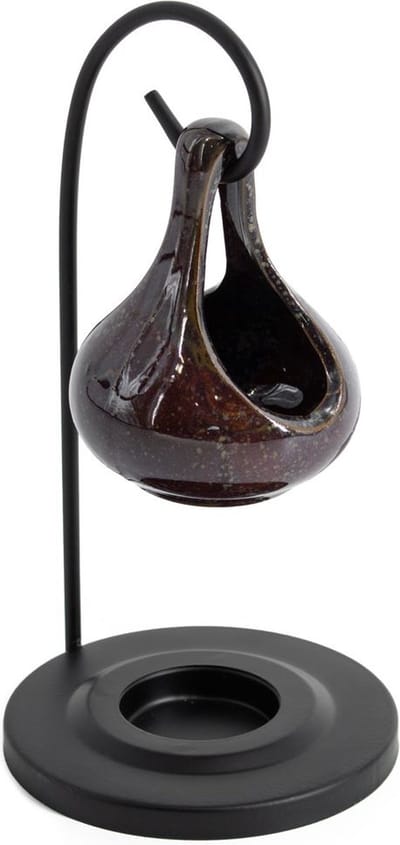 HomeBound by KY | Geurbrander hangende druppel bruin | geurbrander amberblokjes