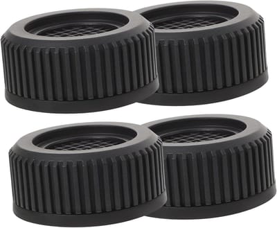 Wasmachine Stabilisator Voetjes - Apparaat Anti-Vibratie Pads - Geluid Dempen - Zelfnivellerend - 4 stuks - Zwart