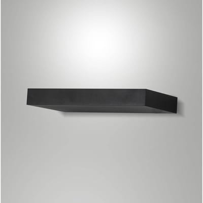Fabas Luce LED wandlamp Guia, zwart, metaal, 24 cm breed