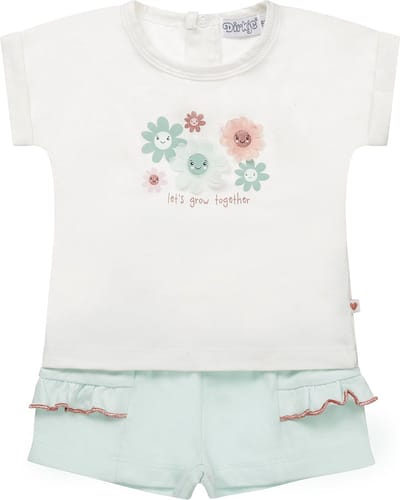 Dirkje R-SMILE Meisjes Kledingset - White - Maat 68