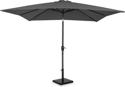 VONROC Premium Stokparasol Rosolina 280x280cm - Incl. parasolvoet & beschermhoes – Vierkante parasol - Kantelbaar – UV werend doek – Grijs