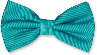 E.L. Cravatte Strik - Donkerturquoise - 100% Zijde Vlinderdas