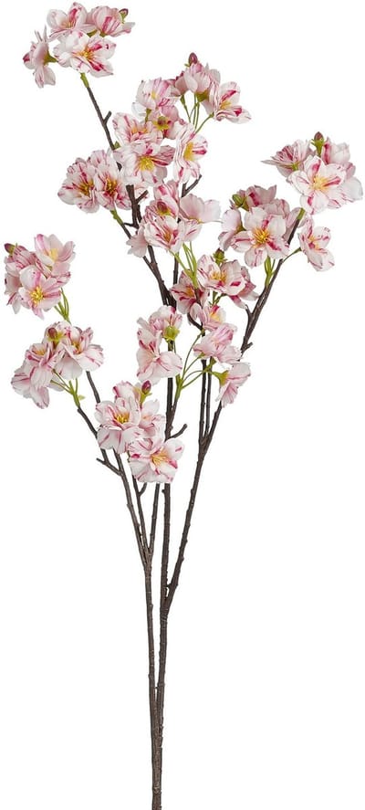 Mica Decorations Kunstbloem Bloesem Floral - H106 cm - lichtroze - kunststof - stelen kunstbloemen - boeket - bloemetjes
