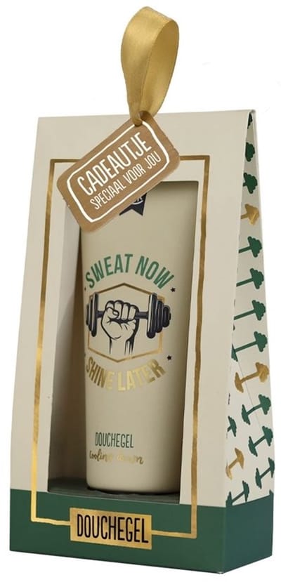 100%LEUK - Douchegel in cadeauverpakking - Sweat now Shine later
