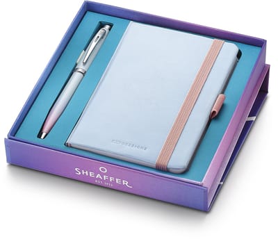 Sheaffer balpen - giftset 100 Expressions 9376 - parelmoer - met notitieboek
