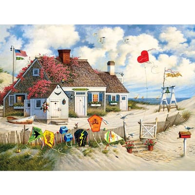5D Diamond Painting Landschap Mooi Huis Woestijnlandschap Borduur Dirll Volledige ronde boor 20X30CM gray