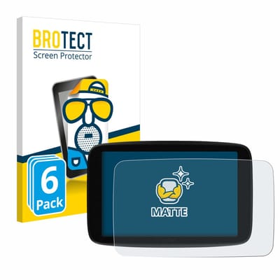 BROTECT - Screenprotector voor TomTom GO Superior 7" - Folie Beschermfolie matte 6 Stuks