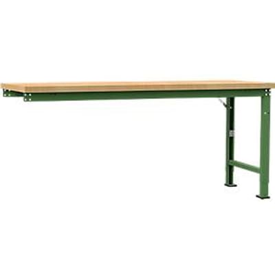 Manuflex aanbouw-werkbank Profi speciaal, tafelblad multiplex, 2000 x 700 mm, resedagroen