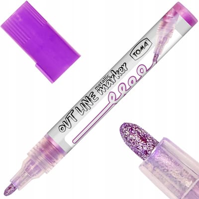 Toma Outline TO-404 Permanente Marker - Zilver Paars