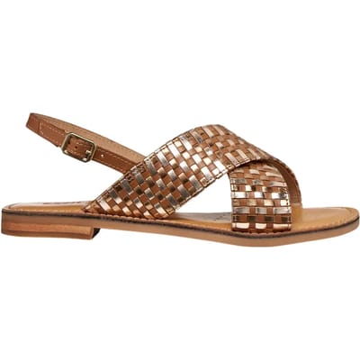 GEOX MADDALUSIA C DAMES Sandalen - TABAK/BRONS - Maat 37