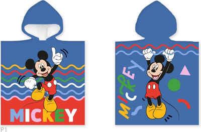 Mickey Mouse Poncho 55x110cm Katoen Badlaken