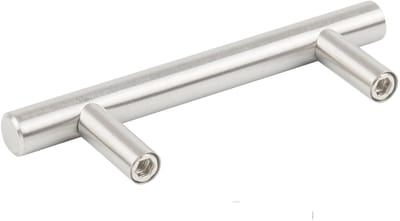 Dailygoods- Deurgrepen Set van 20 - Roestvrij Stalen T-Bar - 100mm Breed - 64mm Bevestigingscentra - Modern Design - Inclusief Schroeven - Kastgrepen