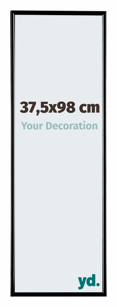 Your Decoration - Fotolijst 37,5x98 cm - Kunststof - Zwart Hoogglans - Evry
