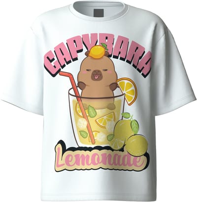 NAME IT - NKFABINA CAPYBARA SS NREG TOP LNOOS SKY - Meisjes - T-shirts