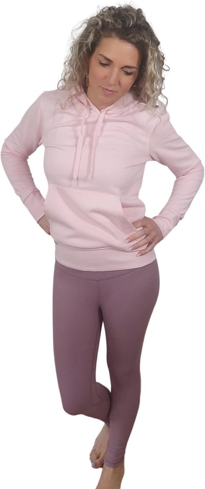 Lively Collection - Biologisch katoenen trui - Bio sweater - trui met capuchon- Baby Rose - L