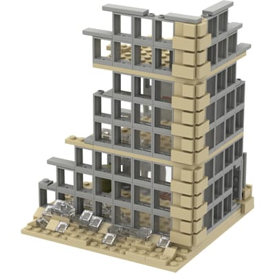 Hoge Kwaliteit Moc Leger stijl Hoge Kwaliteit Scène Hoge Kwaliteit Verwoest Hoge Kwaliteit Slagveld Hoge Kwaliteit Huis Hoge Kwaliteit Gebouw Hoge Kwaliteit gray
