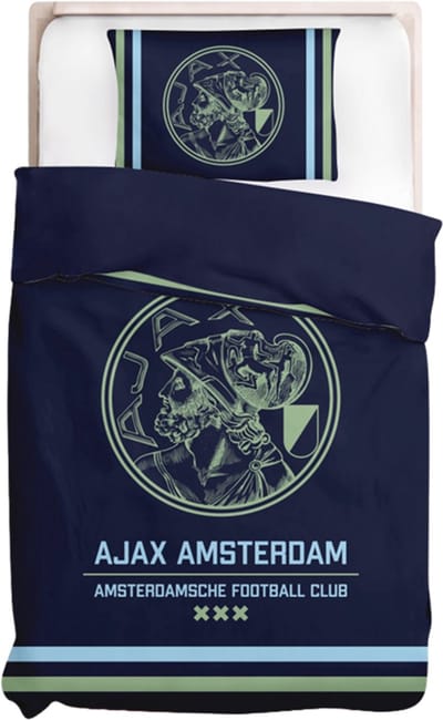 Ajax-dekbedovertrek blauw 140x200cm