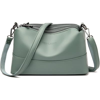 Nieuwe Zomer Mode Dames Tas voor Dames In Europa en Amerika Eenvoudige Zachte Leren Schoudertas Crossbody Tas gray