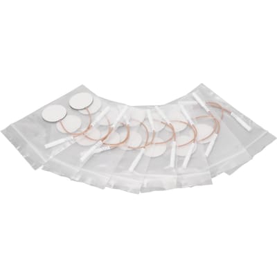 16 stuks Elektrode Patch Zelfklevend Herbruikbaar Vervanging Ronde Elektrode Pad voor TENS Machine 1.2 white