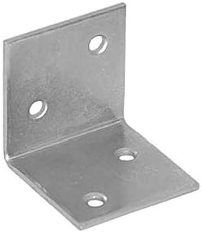 Versterkte Hoekverbinders - Houtverbinders Beugels - Houtconstructies Versterken - Eurocode Gatenpatroon - 30x30x30x1.5mm - Zilver