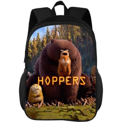 Hoppers Cartoon Film Geprinte Rugzak voor Jongens Meisjes Cartoon Schooltas Kinder Boekentas Rucksack Tassen Mochila