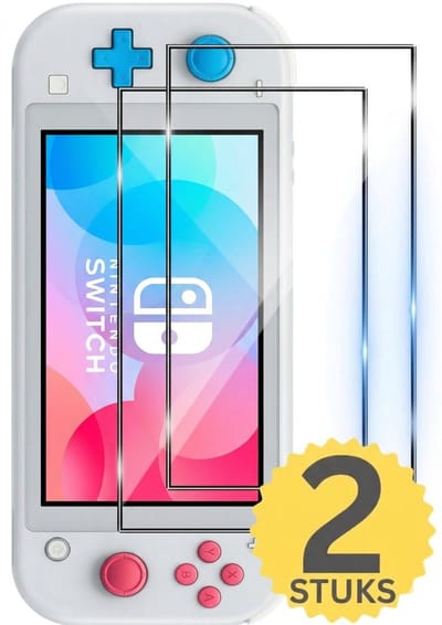 Xainy – 9H Gehard Glas Screenprotector geschikt voor Nintendo Switch Lite | Switch-games accessoires | 2 stuks hard bescherming cover folie voor console display