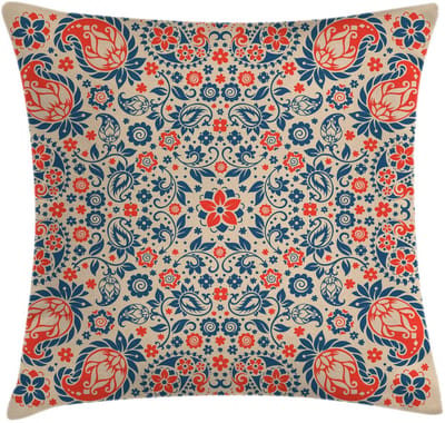 ABAKUHAUS Paisley-kussenhoes – 50x50 cm – Digitaaldruk – Waterafstotend