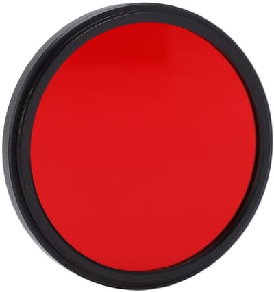 Dailygoody - Rode Cameralensfilter - Lensbeschermingsfilter - Volledig Rode Kleur - 52MM - Optisch Glas - Geschikt voor Nikon, Sony, Fujifilm