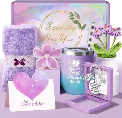 Cadeaus voor Vrouwen: 8-delige Geschenkset met Tumbler voor Verjaardag, Moeder, Beste Vriendin en Zus