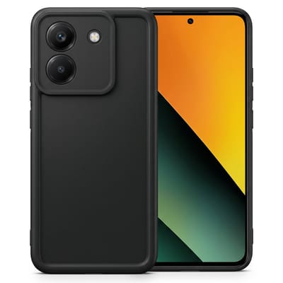 Geschikt voor Xiaomi Redmi Note 14 5G / Poco M7 Pro 5G Hoesje - Siliconen Matte Back Cover - Zwart