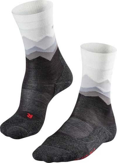 FALKE TK2 Wandelsokken anti blaren, medium padding merinowol sportsokken dames zwart - Maat 35-36