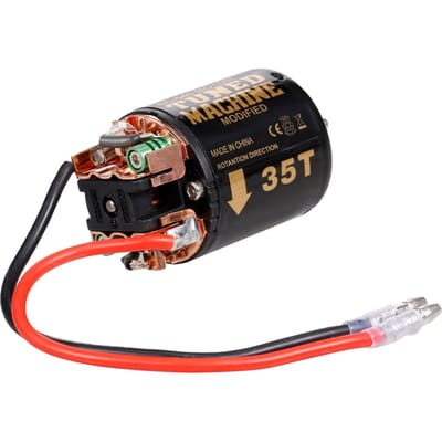 Moteur à balais 540 Moteur à balais 80T Remplacement pour Axial SCX10 AXI03007 90046 TRAX4 D90 MST Remote 35T noir