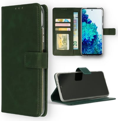 Casemania Hoesje Geschikt voor Oppo A57 5G & A77 5G Groen - Portemonnee Book Case - Kaarthouder & Magneetlipje