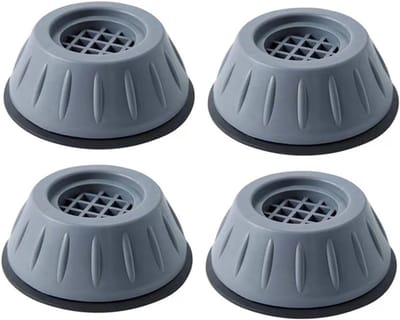 Wasmachine Voet Pads - Anti Vibratie Dempers - Stille Werking - Universele Pasvorm - 4 Stuks - Zwart