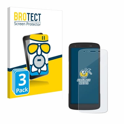 BROTECT - Screenprotector voor Zebra TC22 / TC27 - Folie Beschermfolie Beschermglas matte 3 Stuks
