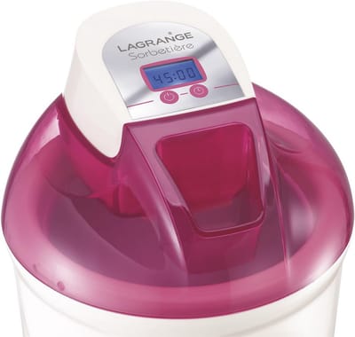 IJsmachine - Dessertmaker - Zelf ijs maken - Elektronisch display - 15 liter - Paars wit