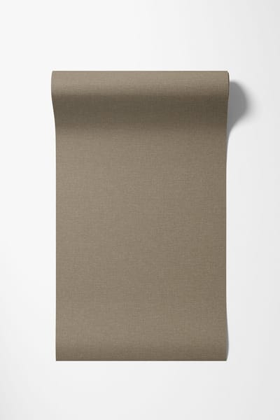 Dutch Wallcoverings - Vliesbehang - Linen & Textures - uni bruin- LT10029