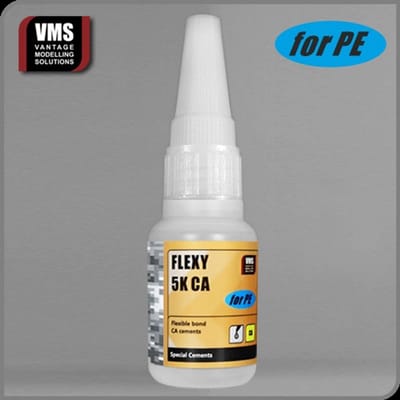 VMS Flexy 5K CA PE Glue – Lijm voor Photo-Etched Onderdelen en Modelbouw - Flexibele Foto-Ets lijm - 20g