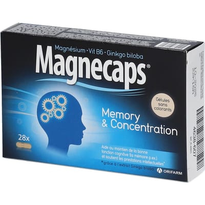 Magnecaps Geheugen En Concentratie 28 Capsules