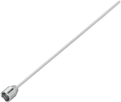 ProPlus Verlengadapter voor Hoeksteun 540 mm / 23 mm – Voor vrijwel elke caravan – 23 mm zeskantaansluiting – Zilver