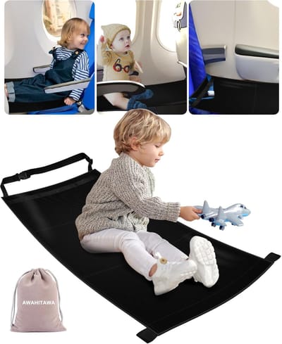 Peuter Reisbed - Vliegtuig Bedje - Comfortabel Reizen - Snelle Installatie - 2286 x 2032 x 381 cm - Grijs