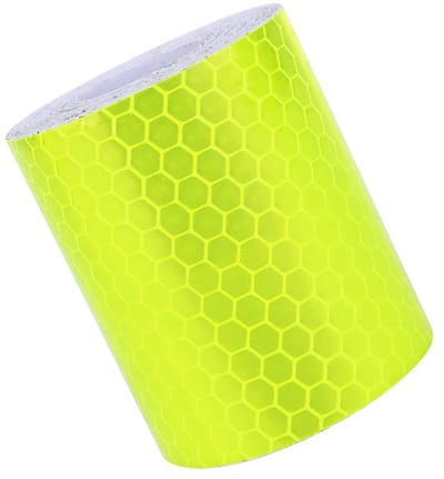 Dailygoods- Reflecterende Tape - Zelfklevend - Veiligheidswaarschuwingstape - Reflectoren - Fluorescentie - PVC Materiaal 300 Cm - Waarschuwingstape