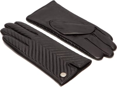 Leren Handschoenen Dames - Comfortabel Warm Gevoerde Handschoenen met Luxe Wollen Voering Voorkom Koude Handen en Vingers - Zacht Schapenleer - Dames Handschoenen Winter - Frickin Model Jen - Touchscreen Handschoenen Zwart - Maat S
