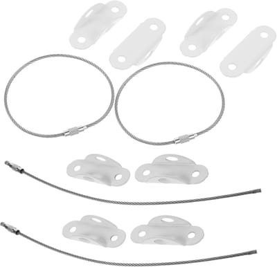 Meubelankers - Veiligheidsbandjes - Meubels Beveiligen - Sterke Bevestiging - 4 Sets - Wit