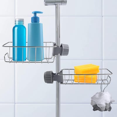 Douchestang Organizer | Roestvrij Stalen Doucheplank | Antislip Waterkraan Rek 15-30 mm