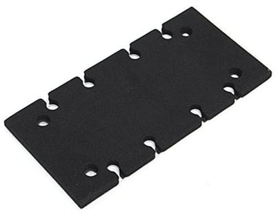 Dailygoods- Basisplaat Aluminium/Spons - Ondersteuningspad - Geschikt voor Makita BO3700/BO3710/BO3711 - Afmetingen 183x90x7 mm - Duurzaam - Verlengde levensduur - Schuurplaat